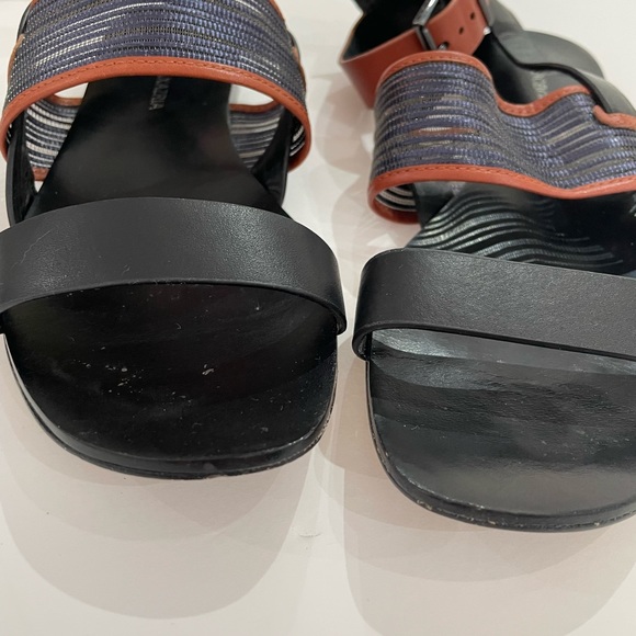 Bcbg gladiator sandals brown black and navy size 6 1/2 - Picture 4 of 7